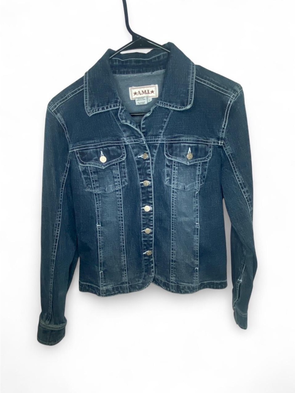 AMI dark blue denim jacket